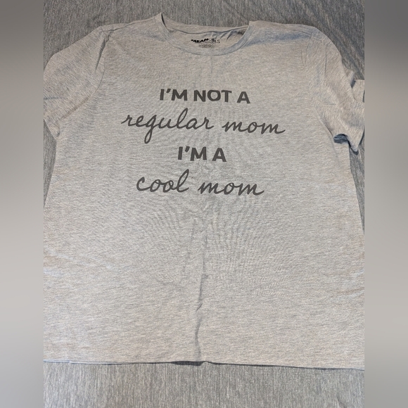 Gray Mom Shirt with Fun Print - Picture 1 of 2